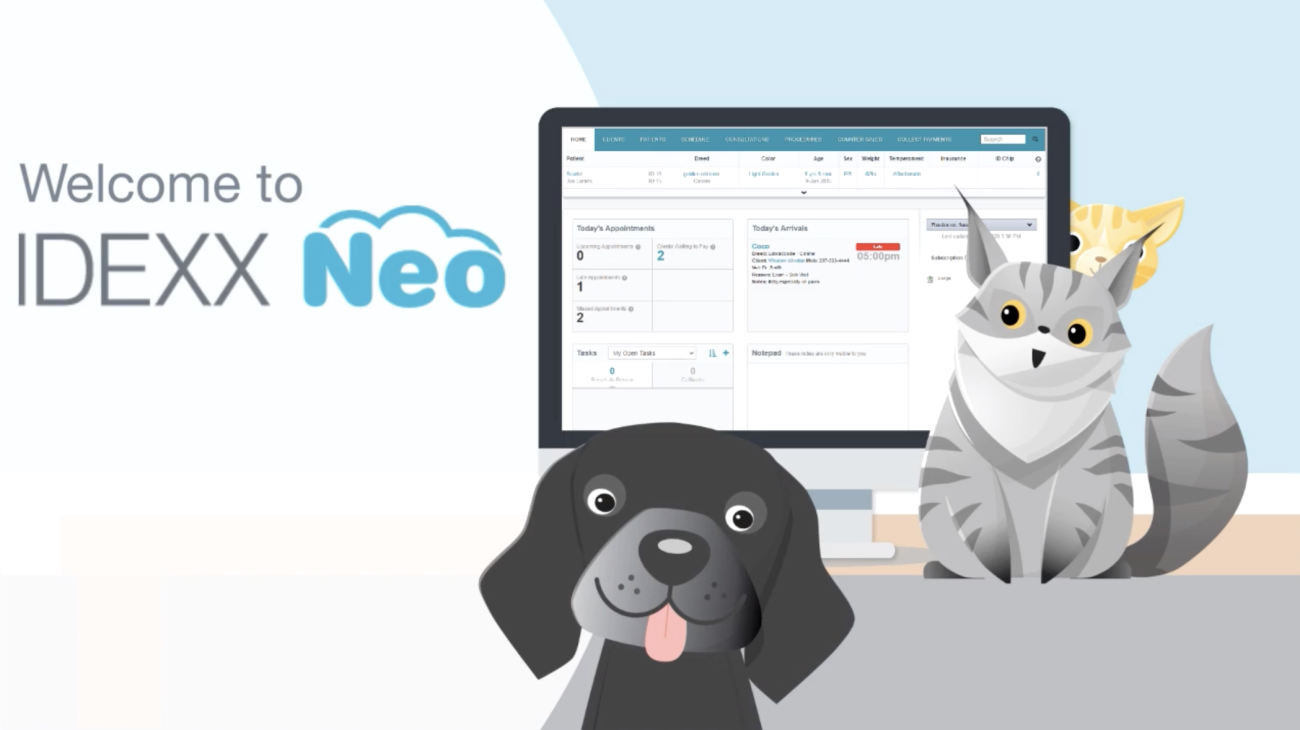 Neo cloud based veterinary software