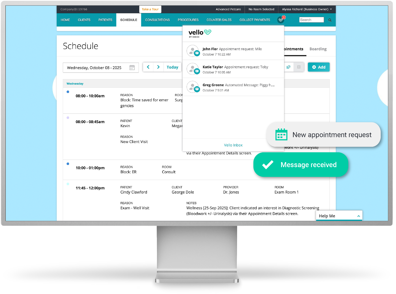 Neo and Vello embedded inbox
