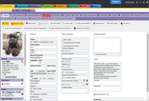 easyvet screenshot